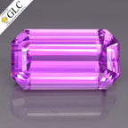 GLC CERTIFIED Giant 109.56ct IF Octagon Natural Royal Pink Kunzite Ultra Fine