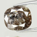 1.07ct 6.3x5.7mm Oval Natural Untreated Fancy Pinkish Brown Diamond I1 — view 1