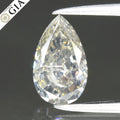 GIA FULL CERTIFIED 0.98ct Pear Natural Untreated Fancy Gray Diamond I2
