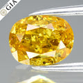 GIA Report 1.45ct Natural Untreated Fancy Deep Brownish Orangy Yellow Diamond