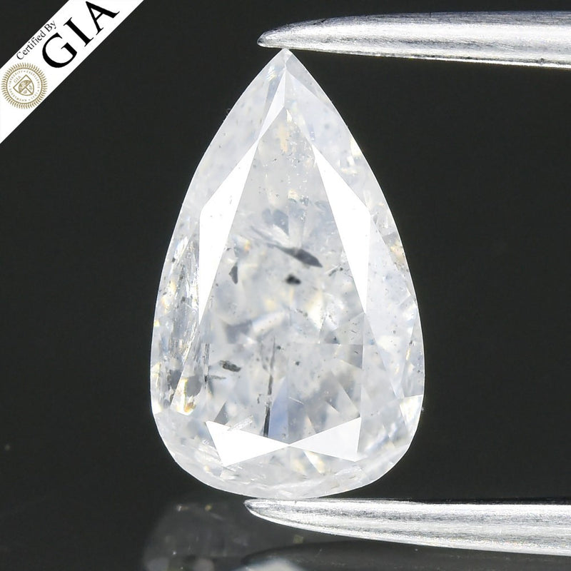 GIA FULL CERTIFIED 1.00ct Natural Untreated White F Color Diamond I3