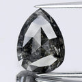 5.75ct Pear Natural Untreated Fancy Salt & Pepper Diamond Opaque (AAA)