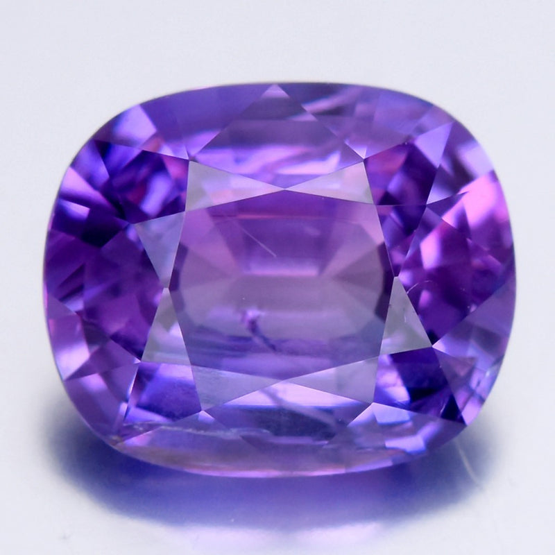 2.42ct VS Cushion Natural Violet Sapphire - Unheated, Fine Quality Rare Gem