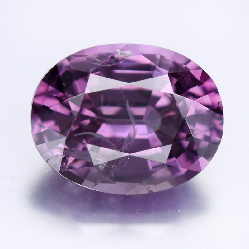 2.86ct Oval Natural Royal Plum Purple Sapphire - Unheated, Burma Gemstone