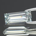 0.59ct 7.48x3.06mm Baguette Natural Treated Fancy Light Blue Diamond VS2