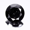 6.90ct Round Brilliant Natural Treated Fancy Jet Black Diamond Opaque (AAA) — view 1