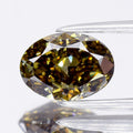 1.50ct Oval Natural Untreated Fancy Deep Yellowish Cognac Diamond VVS2