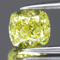 1.00ct 5.44x5.07mm Cushion Natural Untreated Fancy Yellow Diamond SI2