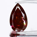 1.00ct Pear Natural Treated Fancy Dark Pink Purple Diamond VS1 Africa