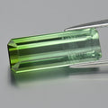 4.60ct 16.5x6mm VS Octagon Natural Green Tourmaline - Unheated Mozambique Gem — view 1