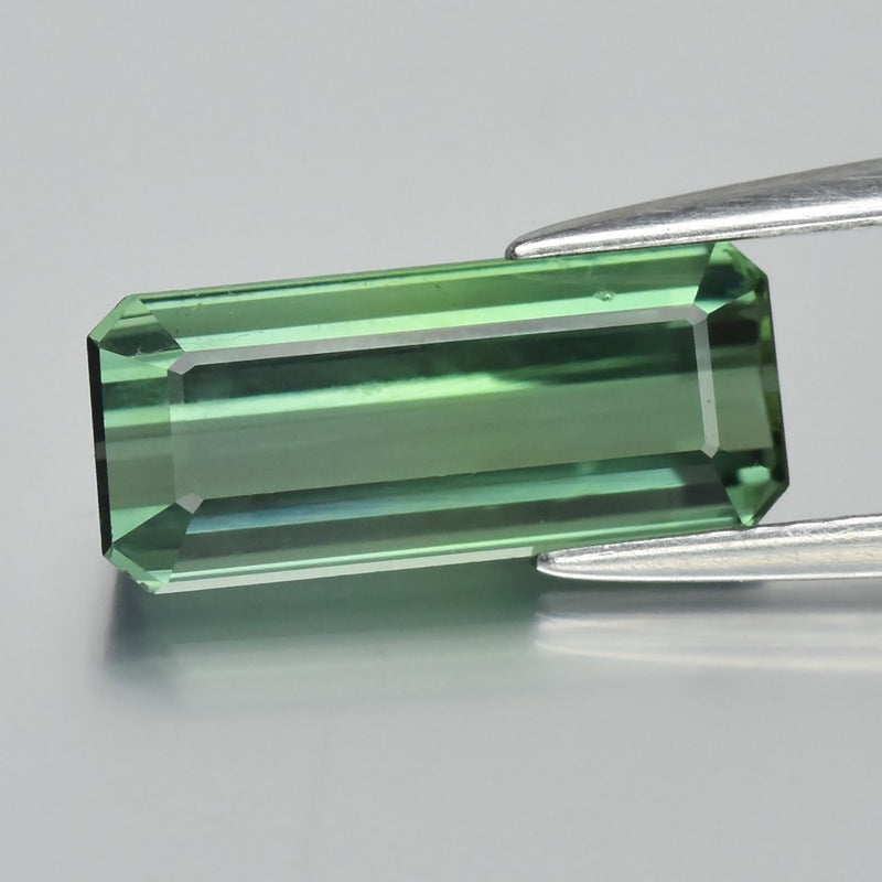 2.63ct VS Octagon Natural Green Tourmaline - Unheated, Mozambique Gemstone