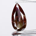 0.92ct 9.62x4.99mm Pear Natural Treated Fancy Dark Purple Pink Diamond VVS2