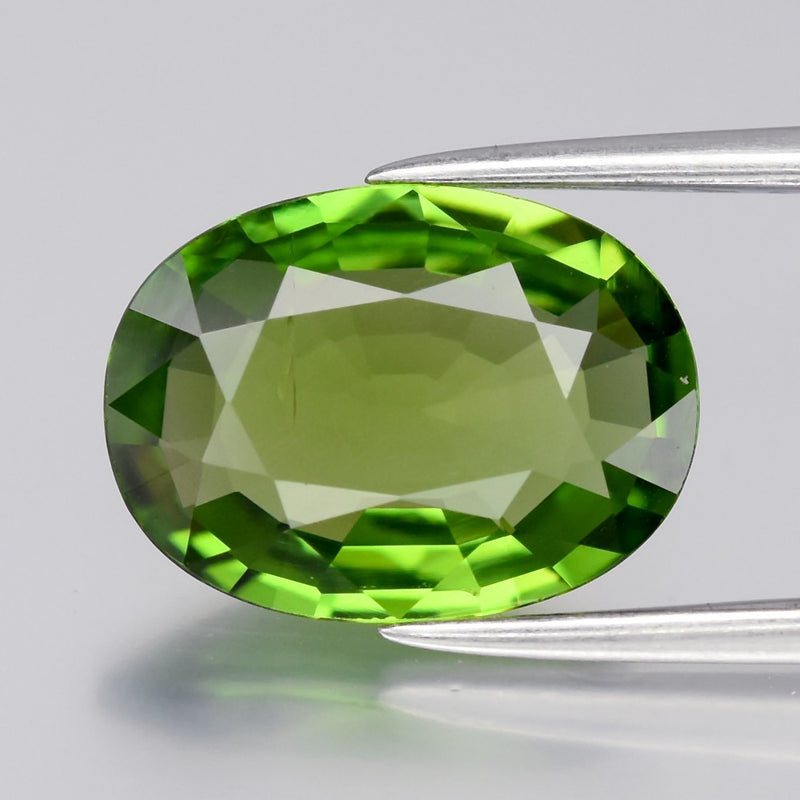 2.69ct 11.5x8.5mm VVS Oval Natural Green Tourmaline - Unheated Kenya Gemstone