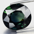 Big 8.21ct IF Oval Natural Blue Green Sapphire - Unheated, Australia Gemstone