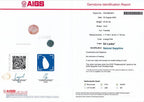 Gemstone certificate