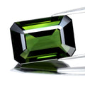 6.74ct 14x9.5mm IF Octagon Natural Green Sapphire - Flawless, Thailand Gem