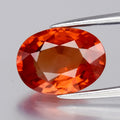 2.47ct 9.7x7.3mm Oval Orange Sapphire - Lustrous, Africa Gemstone — view 1