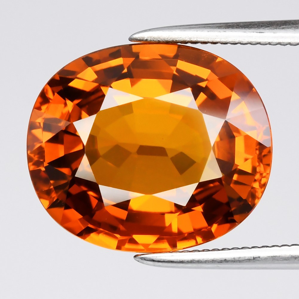 7.05ct 12.3x10.5mm IF Oval Natural Yellow Sapphire - Thailand Gemstone