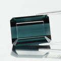 Big! 11.39ct IF Octagon Natural Teal Green Tourmaline - Unheated, Africa Gem