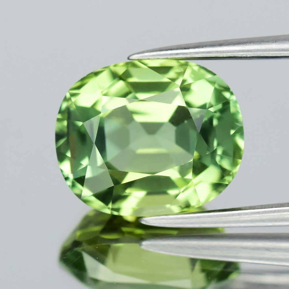 IF Clean! 3.61ct 10x8.3mm Oval Natural Green Tourmaline - Unheated, Africa — view 1