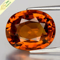 EMIL Certified Big 10.47ct VS Oval Natural Yellowish Orange Sapphire Thailand