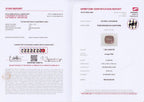 Laboratory report for GFCO CERTIFIED 1.56ct Natural Padparadscha Sapphire - Heated, Madagascar Gem
