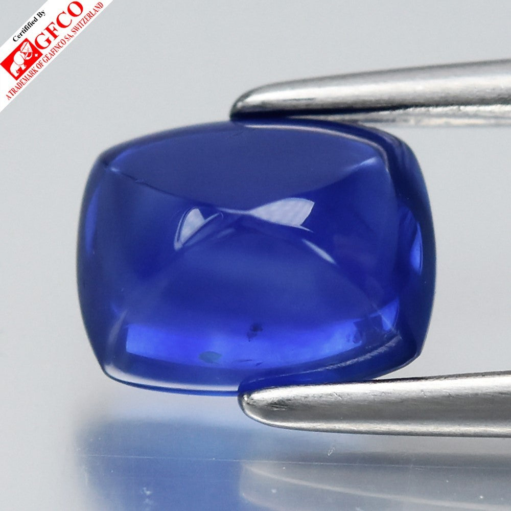 GFCO CERTIFIED 1.27ct Cushion Natural Royal Blue Sapphire - Heated, Sri Lanka — view 1