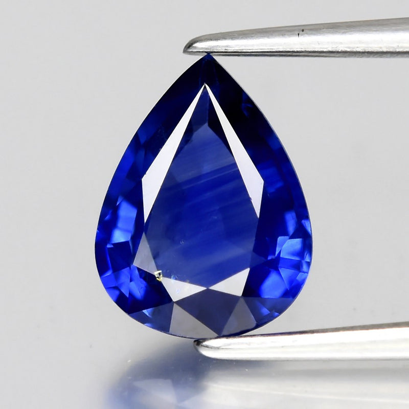 1.95ct 9x7mm VS Pear Natural Blue Sapphire - Heated, Thailand Gemstone