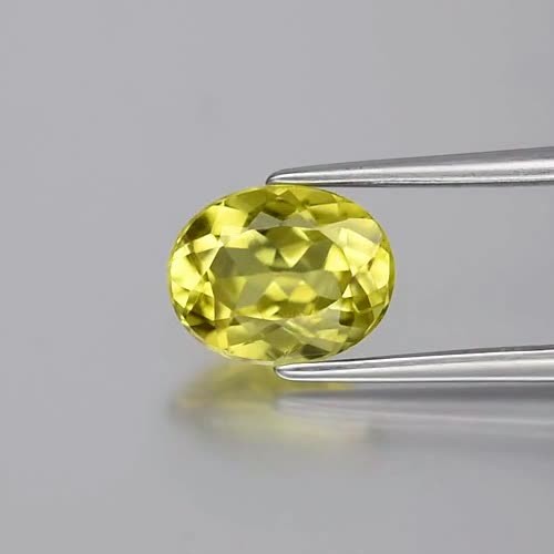 2.25ct 9x7mm IF Clean Oval Natural Yellowish Green Chrysoberyl - Ceylon Gem — view 2