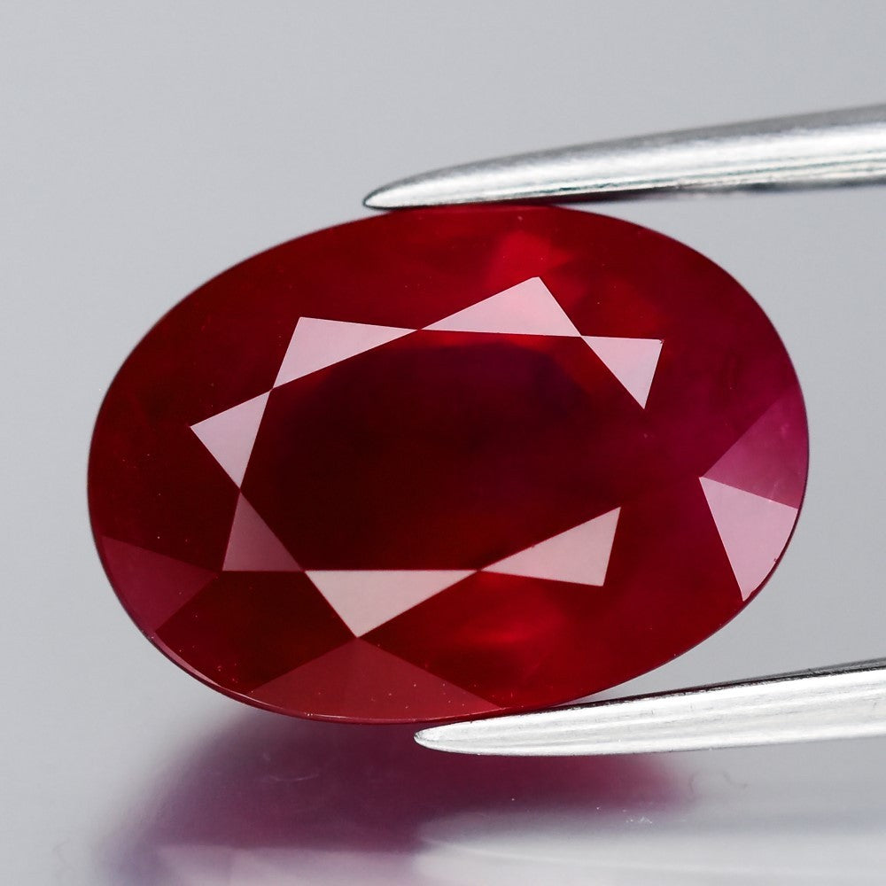 Big! 5.01ct Oval Natural Purplish Red Burmese Ruby - Heated Only No Glass Gem