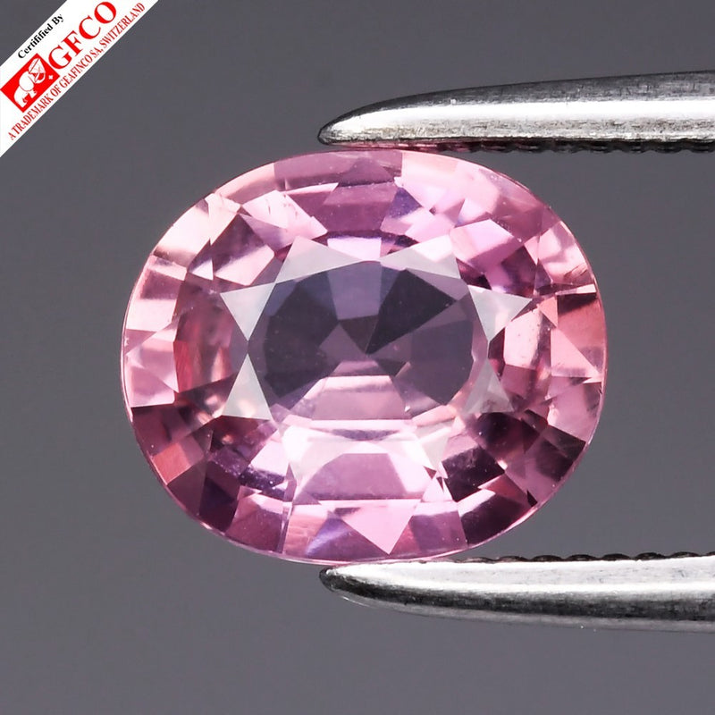 GFCO Certified 1.41ct VS Natural Padparadscha Sapphire - Heated, Mozambique