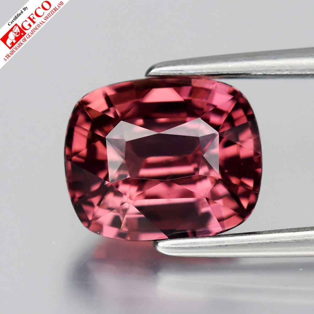 2.28ct Orangy Pink Padparadscha Sapphire | Cushion
