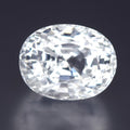 Big! 14.07ct VS Oval Natural White Sapphire - Unheated, Sparkle Burma Gemstone