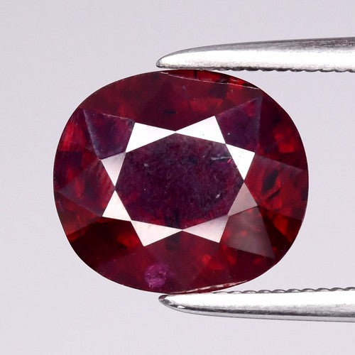 2.45ct Purplish Red Ruby | Cushion